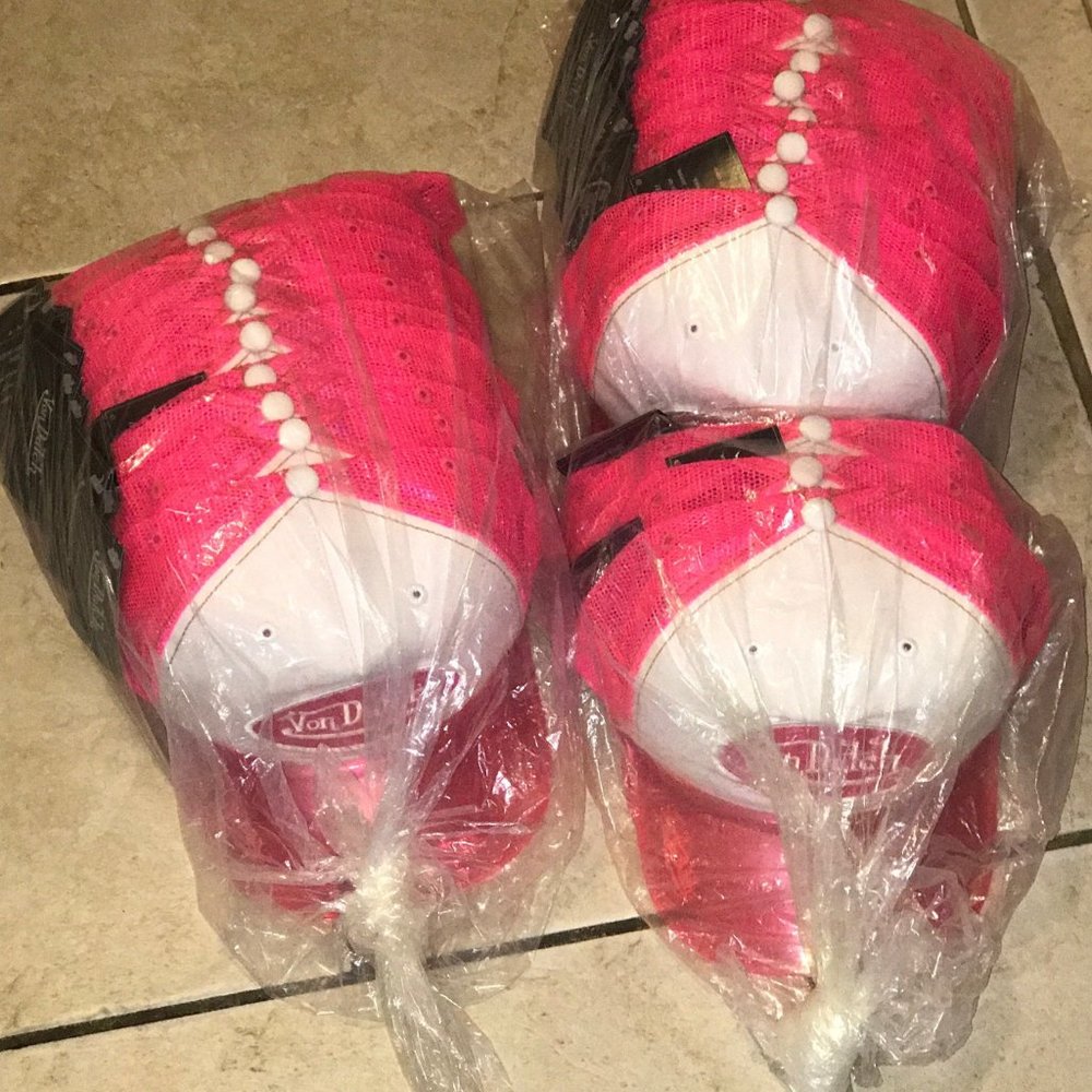 VON DUTCH MAGIC UV PINK VISOR HAT | Pink Fluorescent Visor Glows!! - Picture 5 of 12